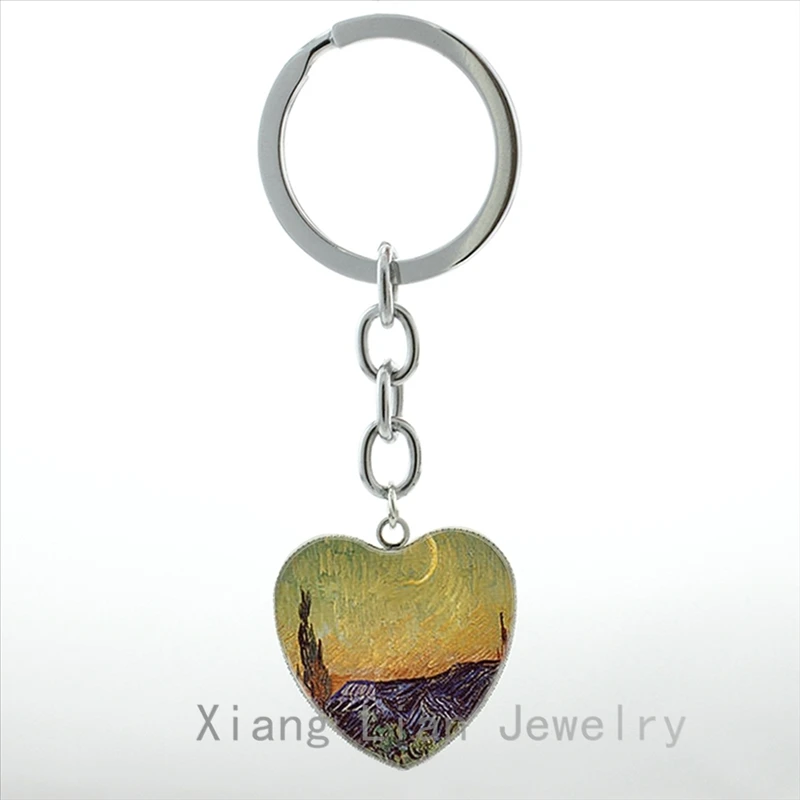 Известного художника Винсента Ван Гога Подсолнухи Картина кулон-сердце брелок