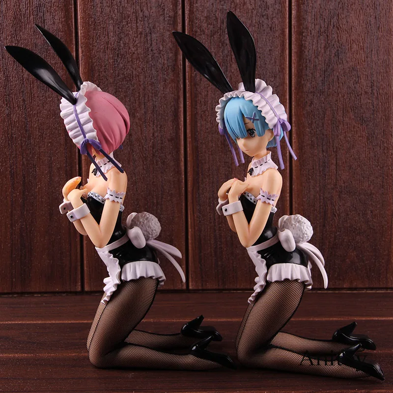 Re: жизнь в другом мире от Zero ReZero Rem Ram Bunny Girl ПВХ Аниме Фигурка Коллекционная модель игрушки
