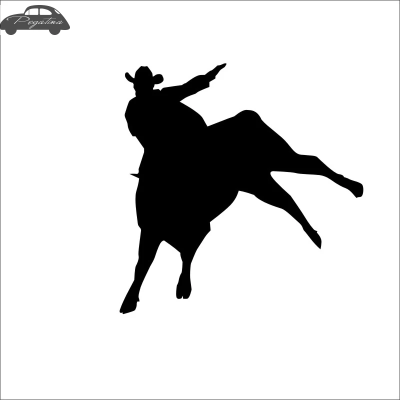 Верховая езда Bull Racing Наклейка автомобиля наклейка с ковбоем Horserace плакат