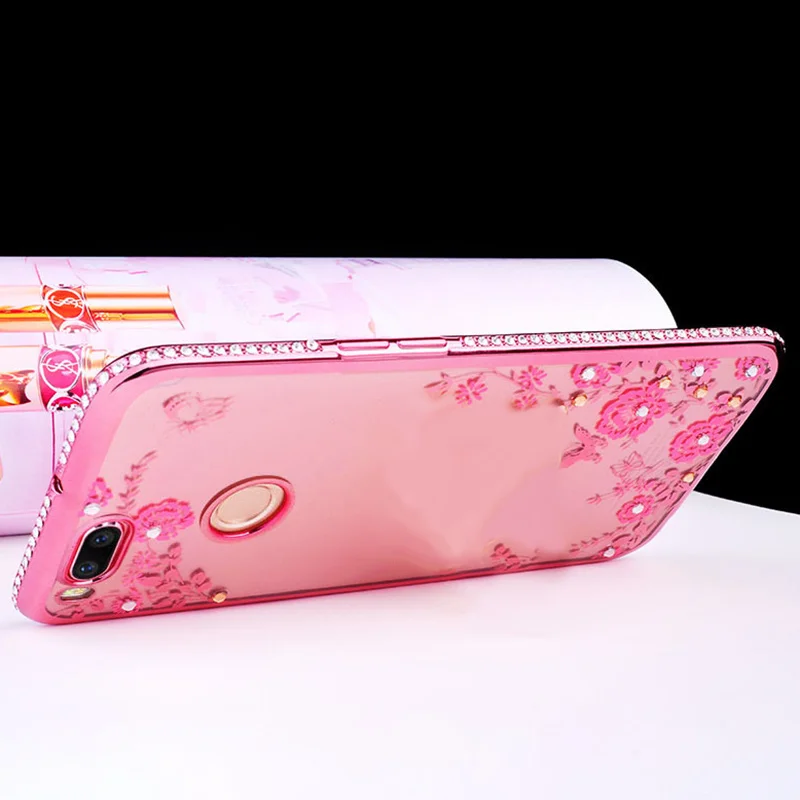 Xiao mi A1 случай эксклюзивная модная горный хрусталь ТПУ Fundas задняя крышка для сяо 5X