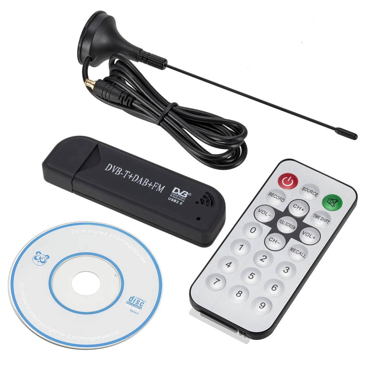 Цифровой ТВ-ресивер RTL SDR USB 2 0 FM радио DVB-T RTL2832U + FC0012 Прямая поставка | Электроника