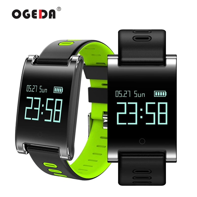 OGEDA Smart Для женщин часы крови Давление монитор сердечного ритма Bluetooth Фитнес