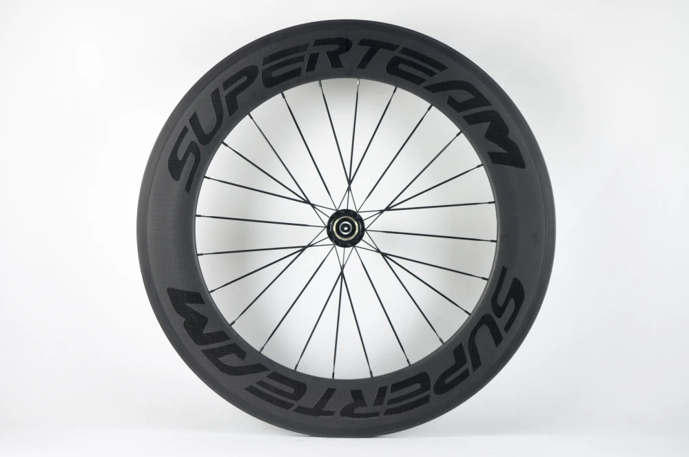 SUPERTEAM Углеродные колеса для шоссейного велосипеда 60/88 Clincher Wheelset 700C