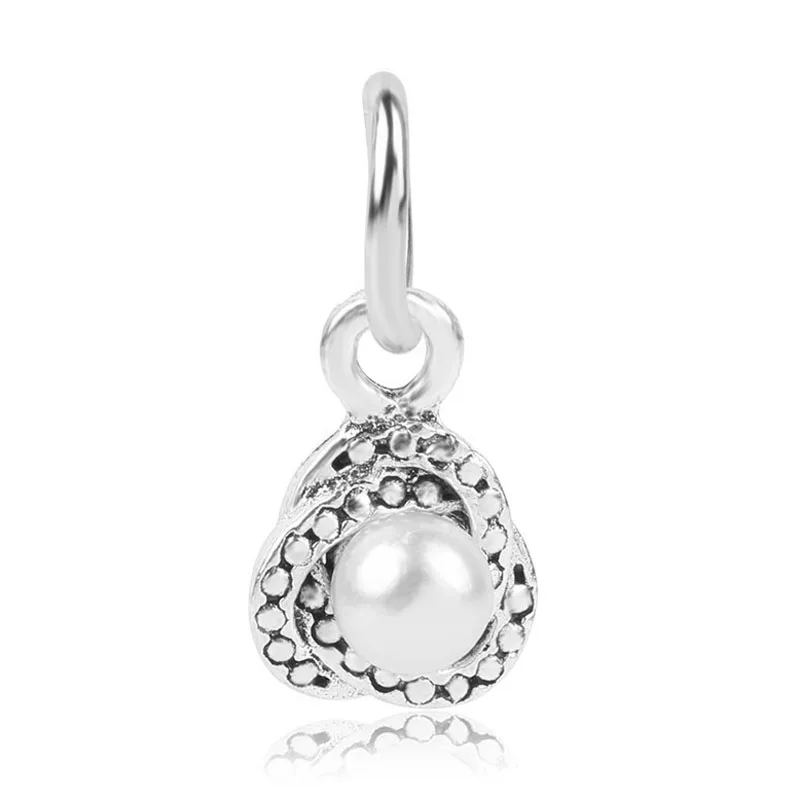 pearl rose Модные брендовые новые серебряная Луна Звезда Кулон "ветряная мельница" а-ля Pandora, браслет из бусин «сделай сам» 925 аксессуары для изготовления ювелирных изделий - Цвет: pearl rose