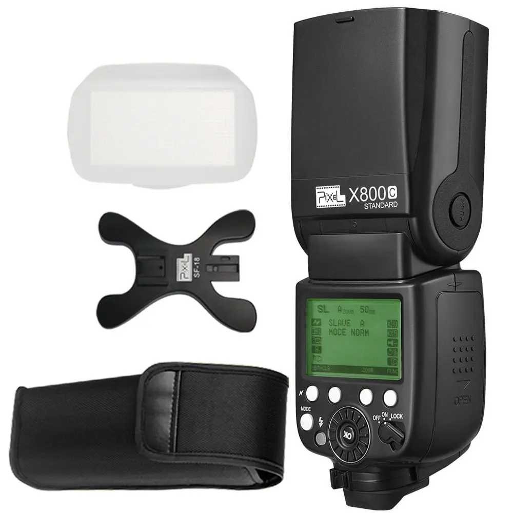 Набор трансмиттеров Pixel X800C PRO TTL HSS Flash Speedlite & King Pro для цифровых зеркальных камер
