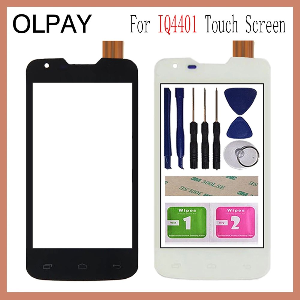 OLPAY 4,0 'для Fly IQ4401 IQ 4401 сенсорный экран дигитайзер панель запасные части сенсорный экран Переднее стекло объектив сенсор инструменты