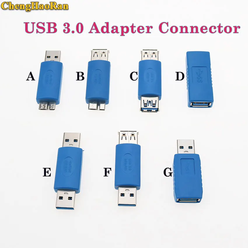 

ChengHaoRan USB 3.0 Type A Female/male to micro 3.0 Female male Connector Adapter Converter Extension Plug Connector AF AM