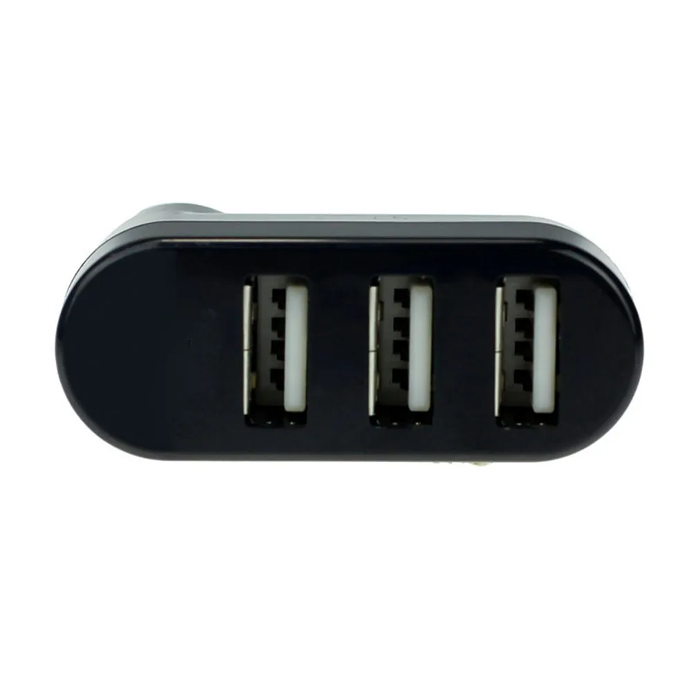 Новый 3 портовый КОНЦЕНТРАТОР USB 2 0 мини поворотный разветвитель адаптер Micro для