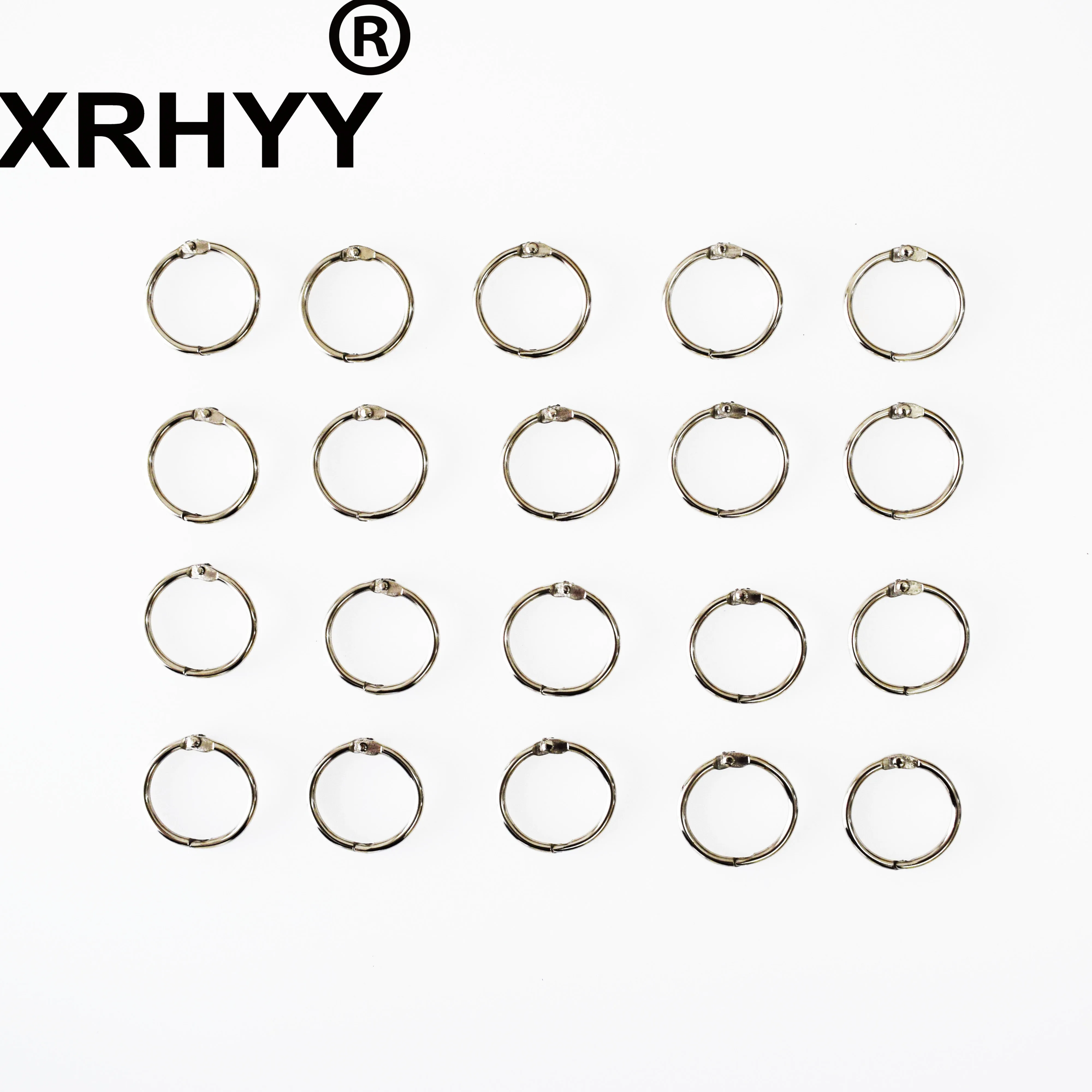 XRHYY Упаковка из 20 штук 50 мм металлический Серебряный альбом фото Бумажная книга