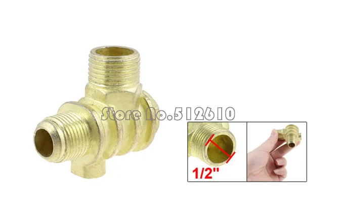 1/8 &quotс Девушкой 1/2&quot Мужской Латунь Резьба Воздушный Компрессор Обратный Клапан