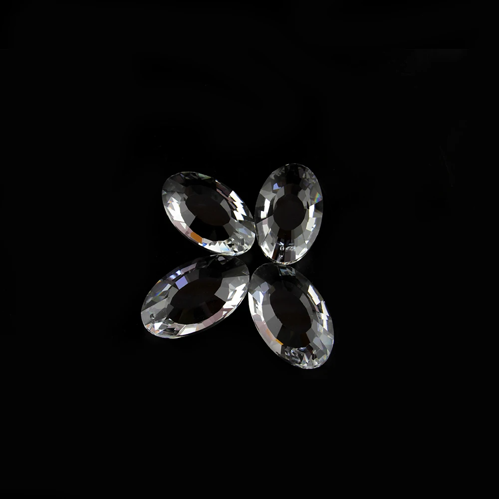 30pcs/Lot Free Shipping 38mm Crystal Faceted Earring Shape Pendant Chandelier For DIY Materials | Лампы и освещение