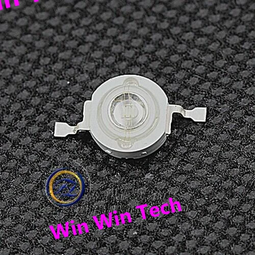 100 шт. светодиодная алюминиевая лампа 1 Вт высокой мощности | Синяя светодиодный