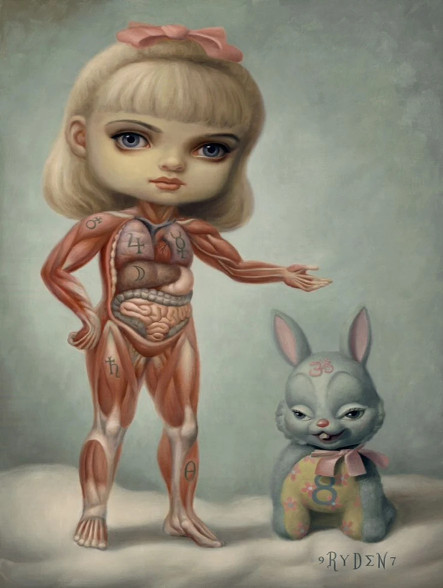 Mark Ryden Mark Ryde 1 панель абстрактная настенная живопись маслом плакат напечатанная Картина на холсте для гостиной домашний Декор 16