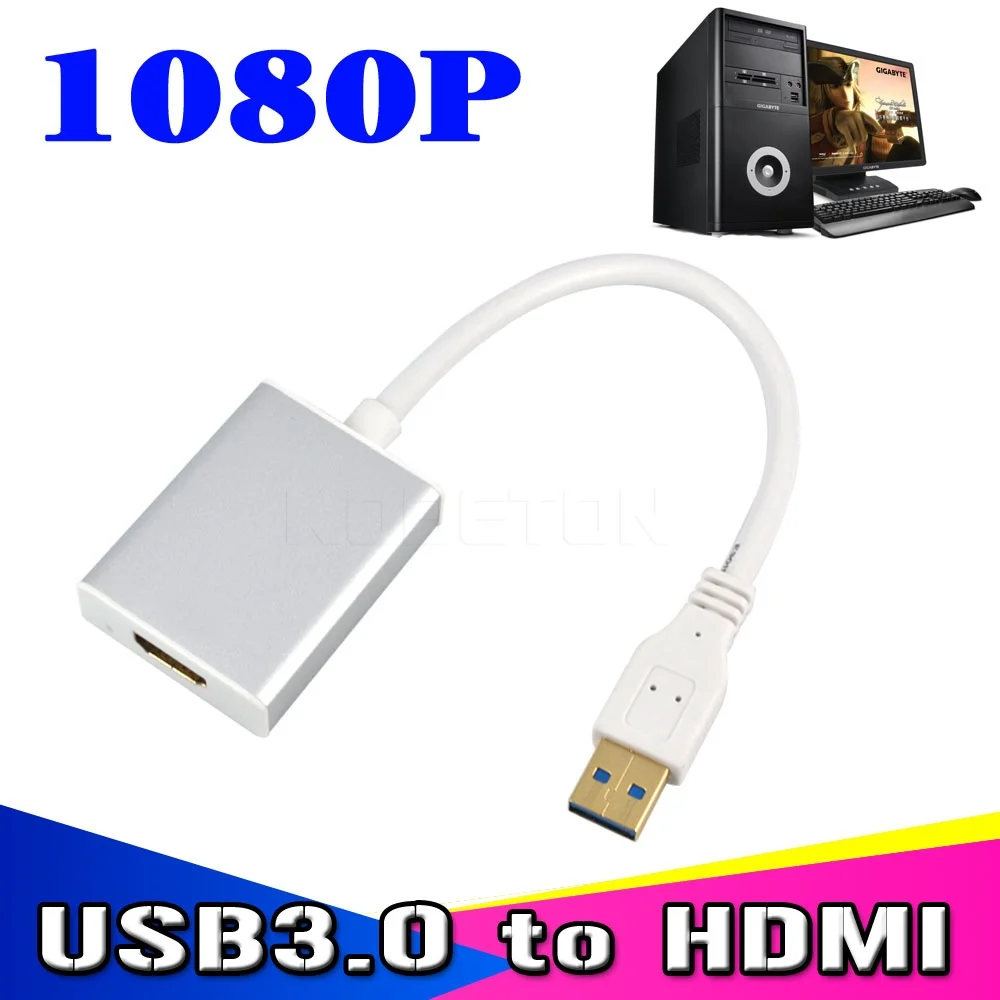 5 Гбит/с Вход USB 3 0 к HDMI Совместимость Выход графический адаптер 1080P кабель