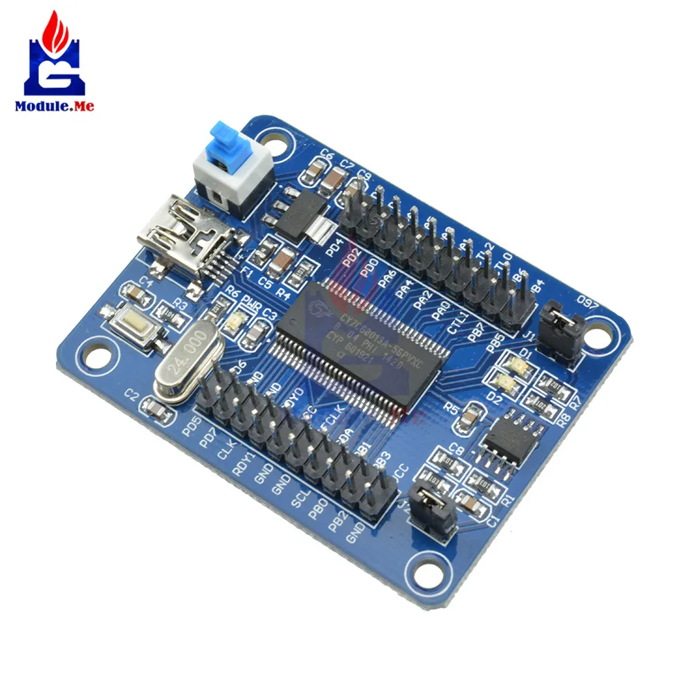 EZ-USB FX2LP CY7C68013A USB основная плата макетная плата USB логический анализатор с IEC последовательный SPI интерфейсный модуль Mini USB