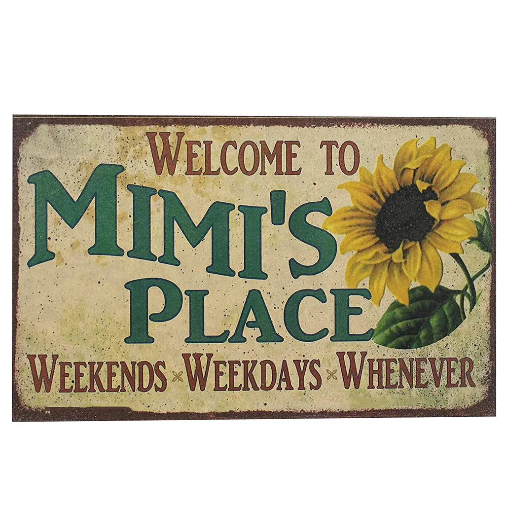 Ретро Стиль Signage Соган настенная вывеска с кованого железа вывесок украшения marque