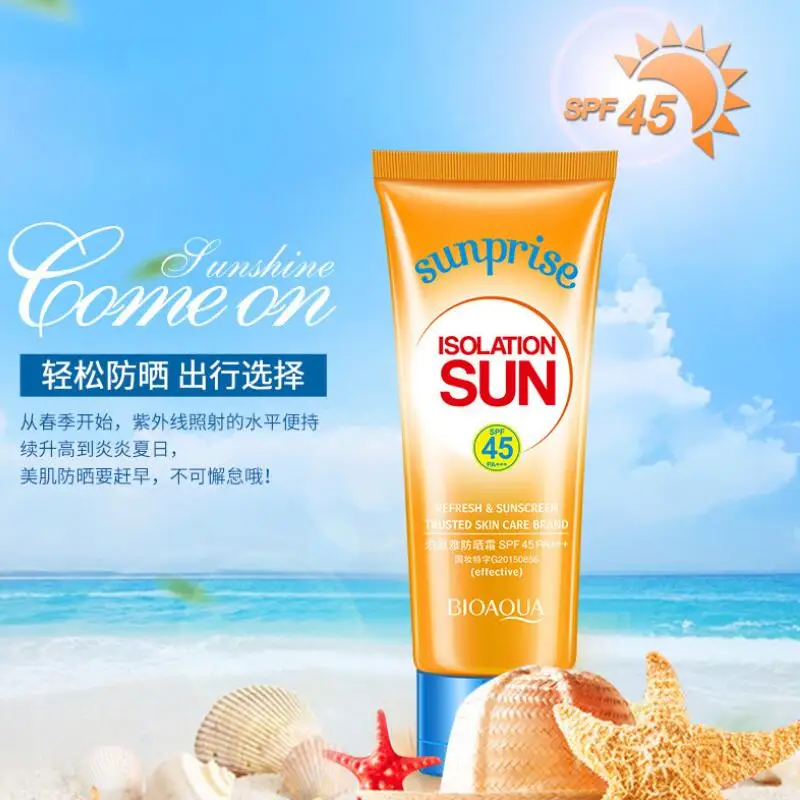 Солнцезащитный крем BIOAQUA SPF 45 защита от УФ-излучения солнцезащитный для лица