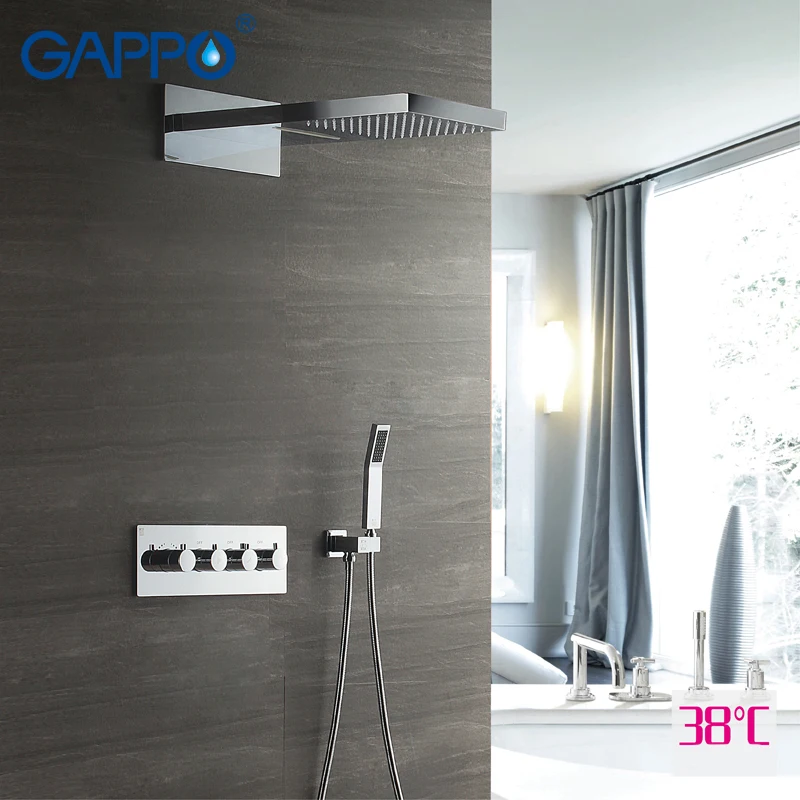 Смеситель для душа GAPPO кран ванны с термостатом датчиком раковины|Смесители душа|