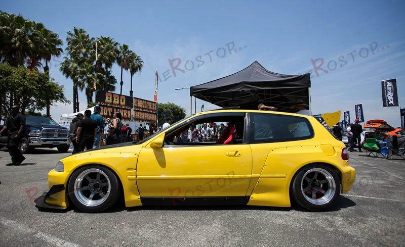 UNPAITED FRP ROCKET BUNNY PANDEM стильные задние спицы для 92-95 CIVIC EG(хэтчбек