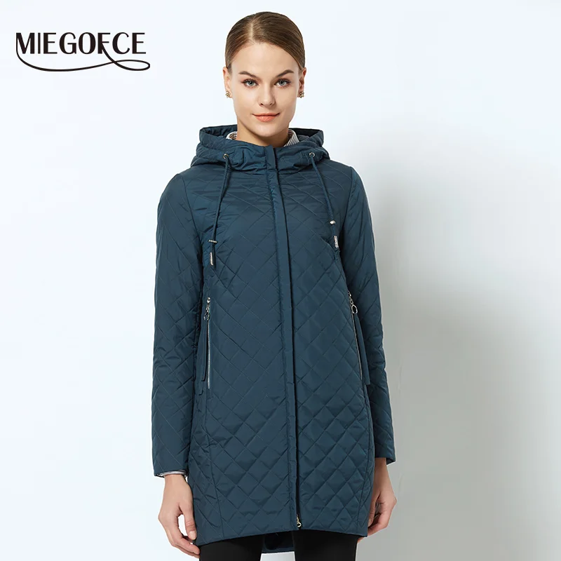 Новая весенняя коллекция MIEGOFCE 2018 куртка женская теплая с капюшоном женское