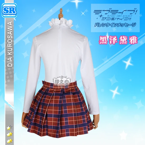Аниме! Lovelive Sunshine Aqours Kurosawa Dia Рождественский хор Пробуждение ПРЕКРАСНАЯ школьная