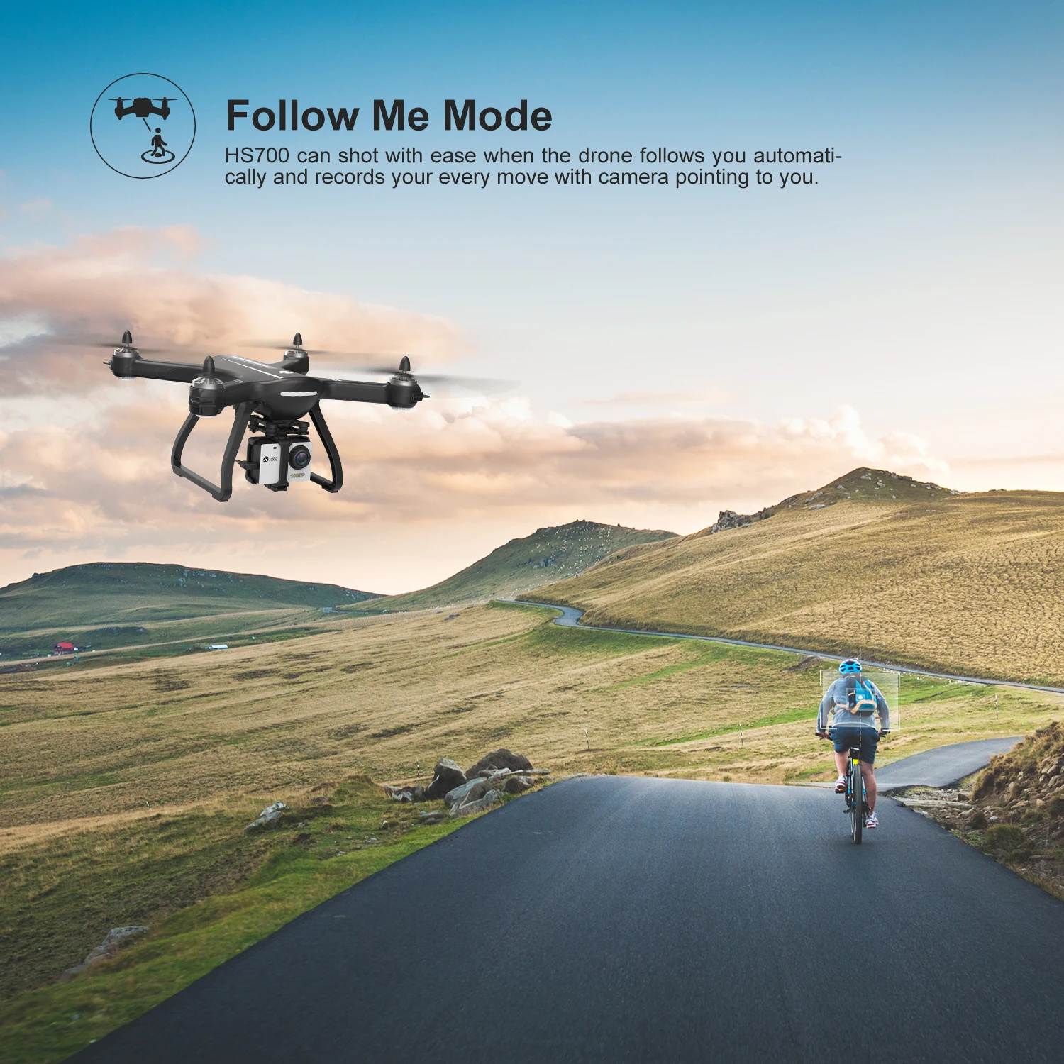 ЕС США Holy Stone HS700 gps селфи Дрон с камерой HD 1080P FPV 1000 м полёт 20 минут 2800 мАч 5 ГГц бесщеточный двигатель RC вертолет