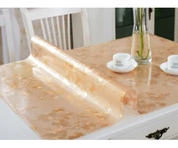 pvc waterproof table cloth soft glass plastic tablecloth table mats from xicha several pad frosted crystal plate