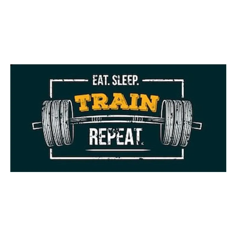 Новинка полотенце для тренажерного зала с надписью &quotEat Sleep Train&quot забавная