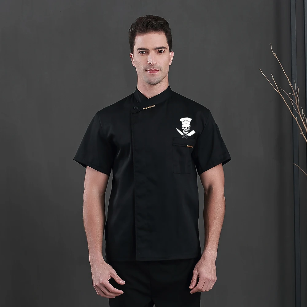 Оптовая продажа униформа шеф повара с логотипом на заказ рабочая одежда унисекс