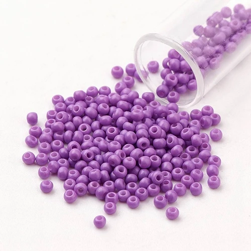 Violet 50 г 2,3x1,5 мм 13/0 FGB бисер, Непрозрачный Стеклянный Бисер, маленькие ювелирные изделия, ожерелье, браслет, бисер класса А, круглое отверстие: 1 мм - Цвет: Violet