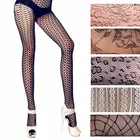 Женские нейлоновые колготки SW116, прозрачные колготки в сетку большого размера