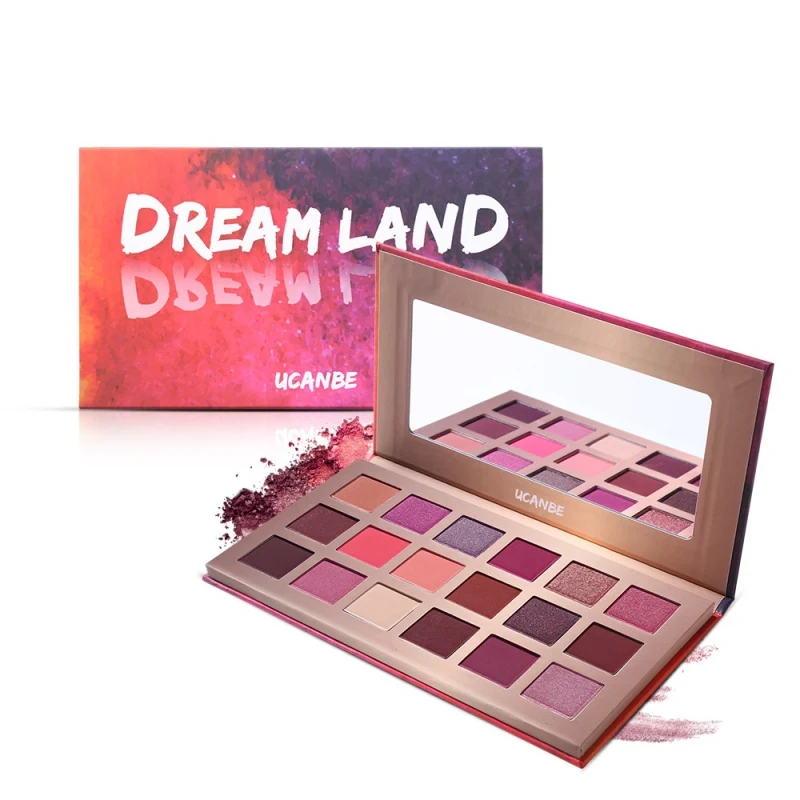 UCANBE мерцающие матовые тени для век Dreamland палитра макияжа 18 цветов Фиолетовый