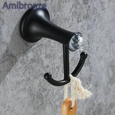 Single Hook only B701 серия Черная краска из нержавеющей стали, аксессуары для ванной комнаты, вешалка для полотенец, держатель для бумаги, мыльница, держатель для щетки, крючок для халата - Цвет: Single Hook only