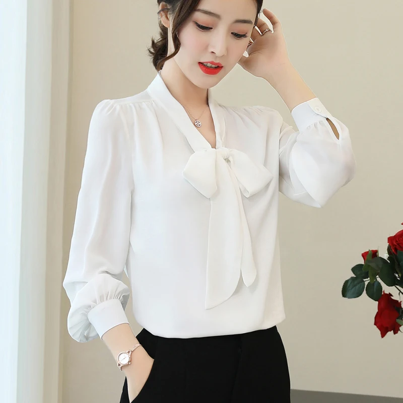 

Cheap wholesale 2018 new summer Hot selling women's fashion casual chiffon shirt FW6