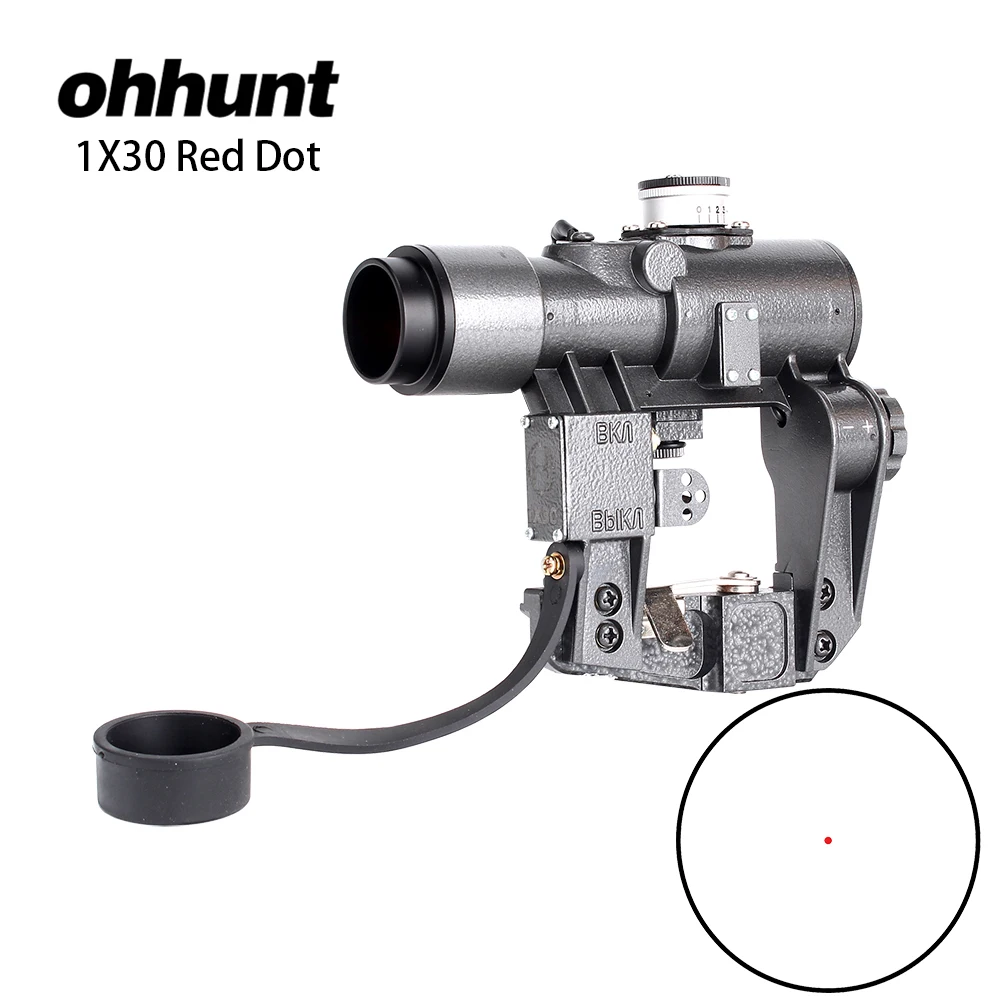 Ohhunt Dragunov 1X30 компактные оптические прицелы с красной подсветкой Dot Sight Recoil Resistant