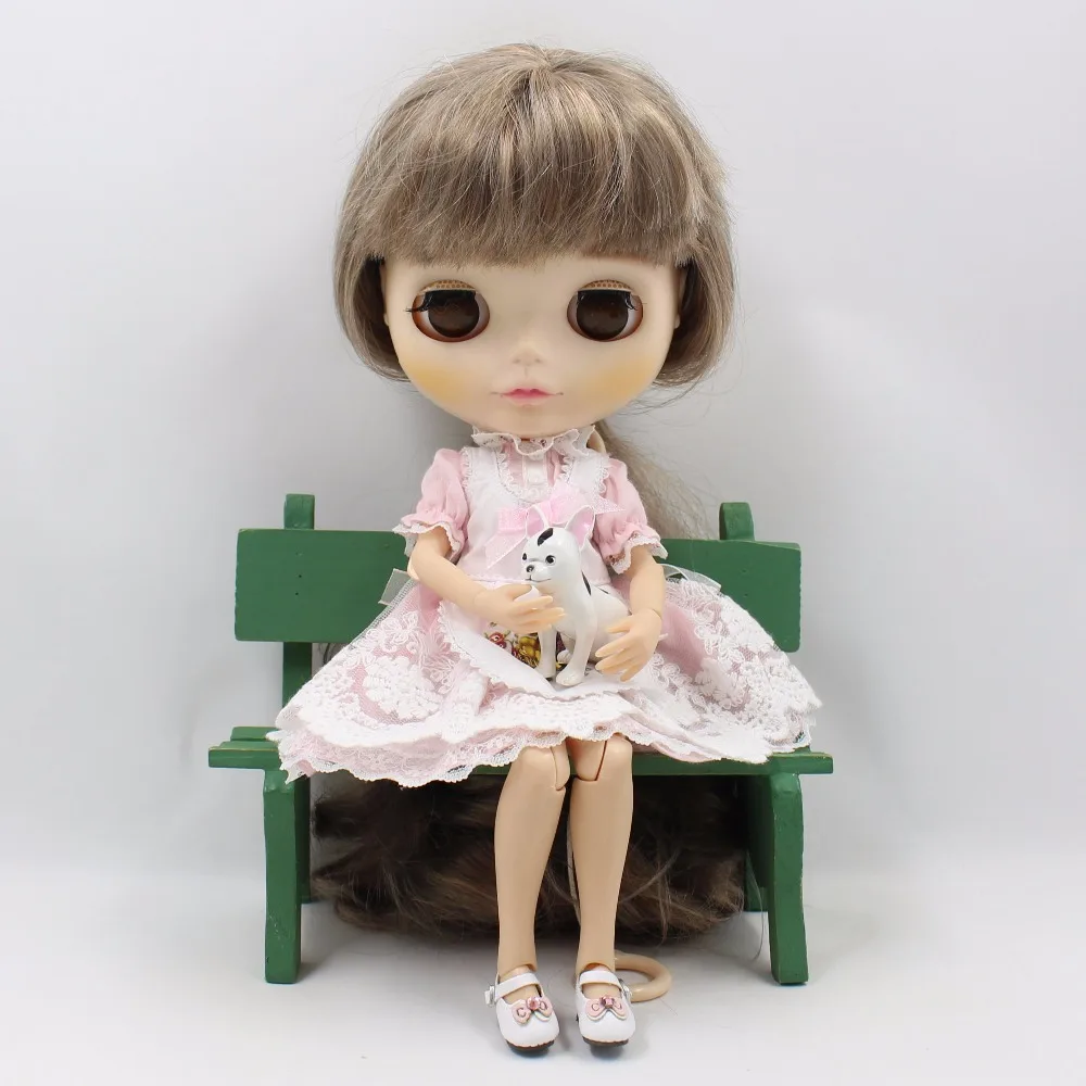 Blyth кукла ледяная личка одежда фартук платье розовый синий белый кружева игрушка, только платье без куклы