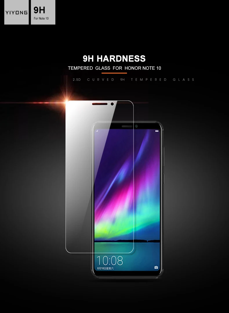 YIYONG 2.5D стекло для huawei Honor 10 View 10 20 V20 V10 V9 Закаленное стекло протектор экрана для Honor 9 8 Lite 8X 9X Pro стекло