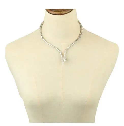 Бесплатная доставка модное крутое золотое ожерелье ошейник симпатичное со змеей