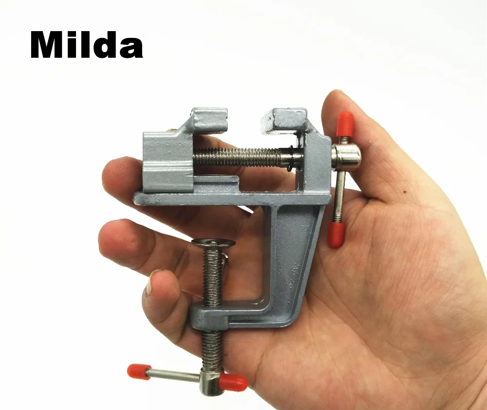 Milda 1 шт. мини алюминиевый верстак стол поворотный зажим тиски рукоделие