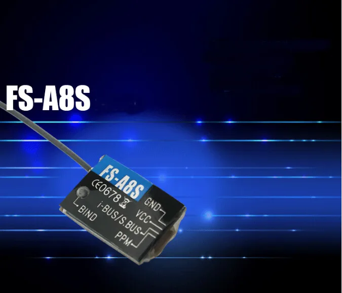 Оригинальный Flysky FS A8S 2 4G 8CH мини приемник с PPM i BUS SBUS выход для Rc самолетов