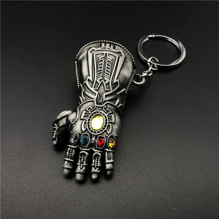 G Marvel Avengers 4 Infinity War брелок танос перчатка Модель брелок для ключей на цепочке и женский подарок брелок модная игрушка фигурки для хобби - Цвет: G