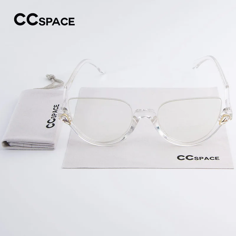 CCSPACE Кристальные бриллианты, прозрачная оправа, очки, Классическая оправа, фирменный дизайн, женские очки, прозрачные линзы, очки SU242