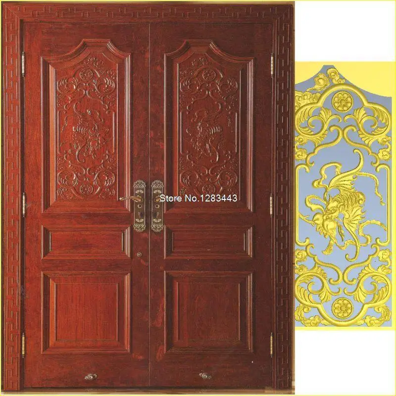 

Door_13 3D STL format furniture decoration 3D Model STL relief for cnc STL format Furniture