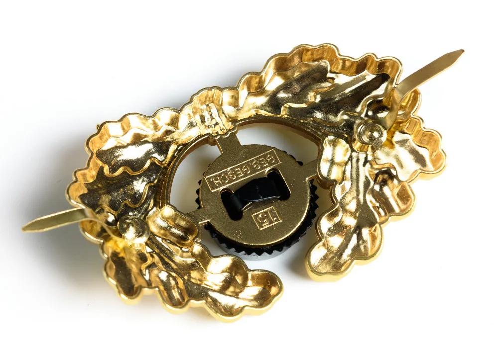 Немецкий козырек WW2 бейдж золотой армейский венок PANZER OFFICER'S какара-38028 |