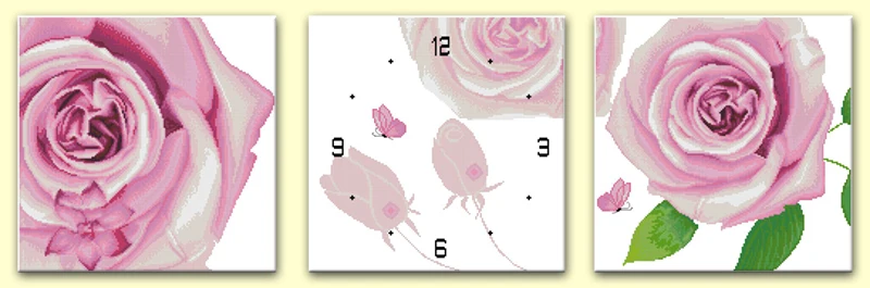 Набор для вышивки крестиком Bloom like a dream 14 карат 11 настенные часы с рисунком на