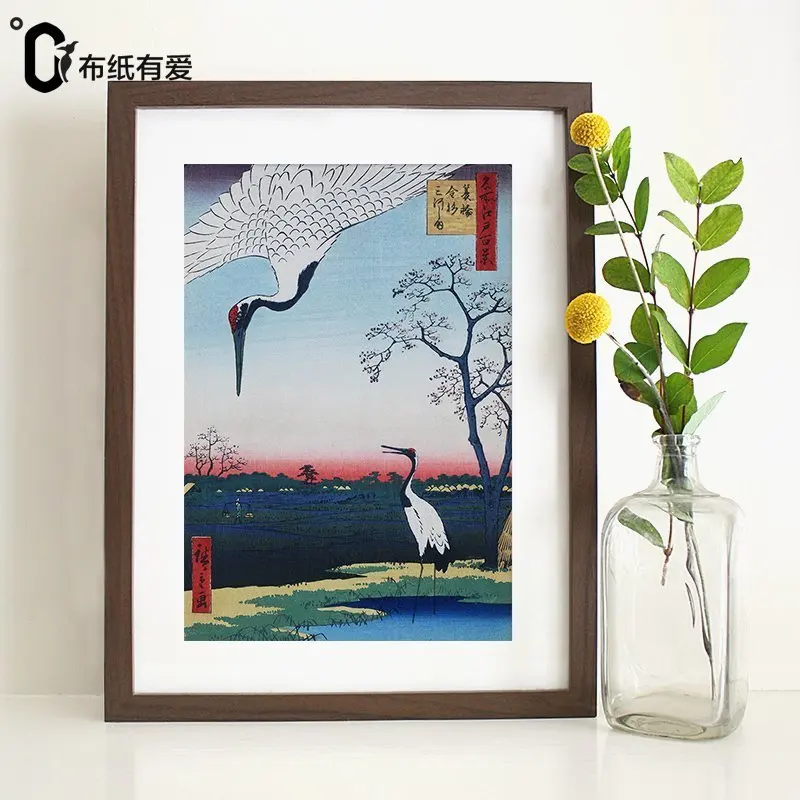 Красивые ЯПОНСКИЕ ВИНТАЖНЫЕ художественные картины Ukiyoe на холсте для гостиной