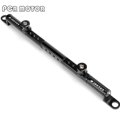 Black Для мотоцикла kawasaki J300 CNC алюминиевый демпфер рулевого управления балансировочный рычаг(держатель мобильного телефона gps - Цвет: Black