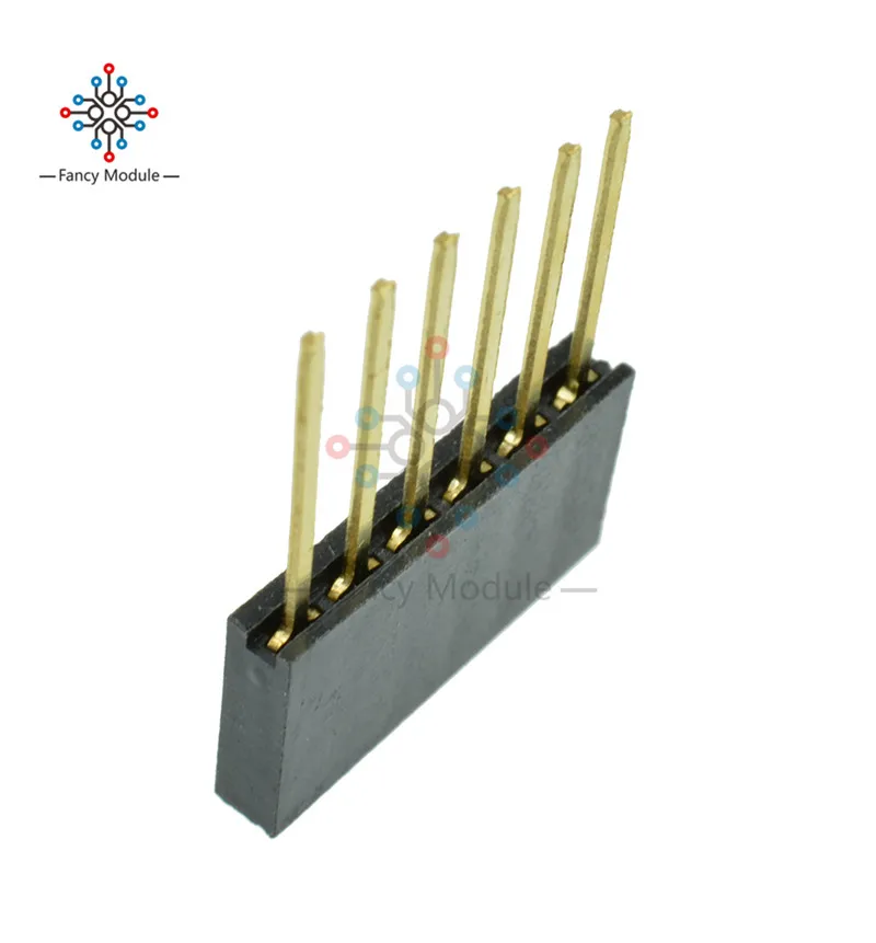 10 шт. 6 штифтов 2 54 мм штабелируемые длинные ножки Femal Header для Arduino Shield|header long|header