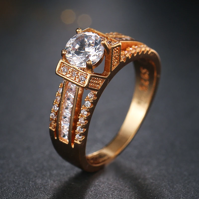 Кольцо Monalisa розовое золотое цветной класс ААА циркониевый новинка 2017|wedding rings|ring
