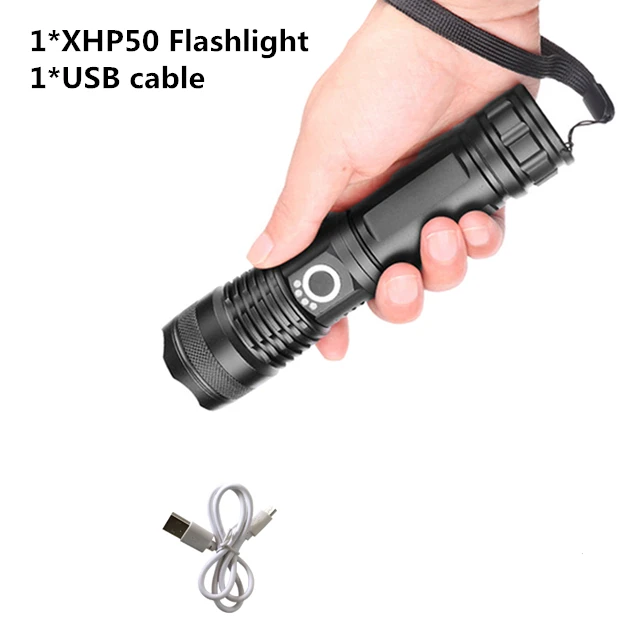 E 5000 люмен xhp50 самый мощный фонарик usb масштабируемый светодиодный фонарь xhp50 18650 перезаряжаемый аккумулятор для охоты z50 - Испускаемый цвет: E